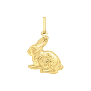 9K Yellow Gold Rabbit Pendant