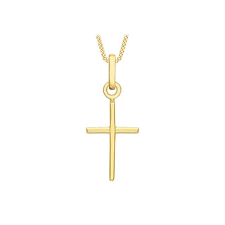 9K Yellow Gold Fancy Cross Pendant