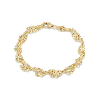 9K Yellow Gold Twisted Curb Bracelet