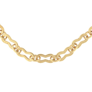 9K Yellow Gold Handmade Fancy Link Bracelet
